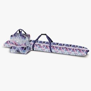 High Sierra Dreamscape/Purple Smoke/White Geometric Ski Bag Set
